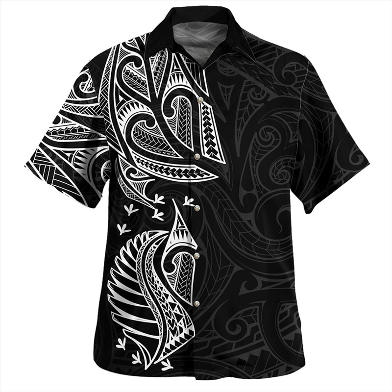 Summer Clothing Nz - 新米ランドマリシルバーフェリンラグビーフラッグシャツ、3Dプリント、3Dグラフィック、ショートトップ、夏服、nz、お忘れなく