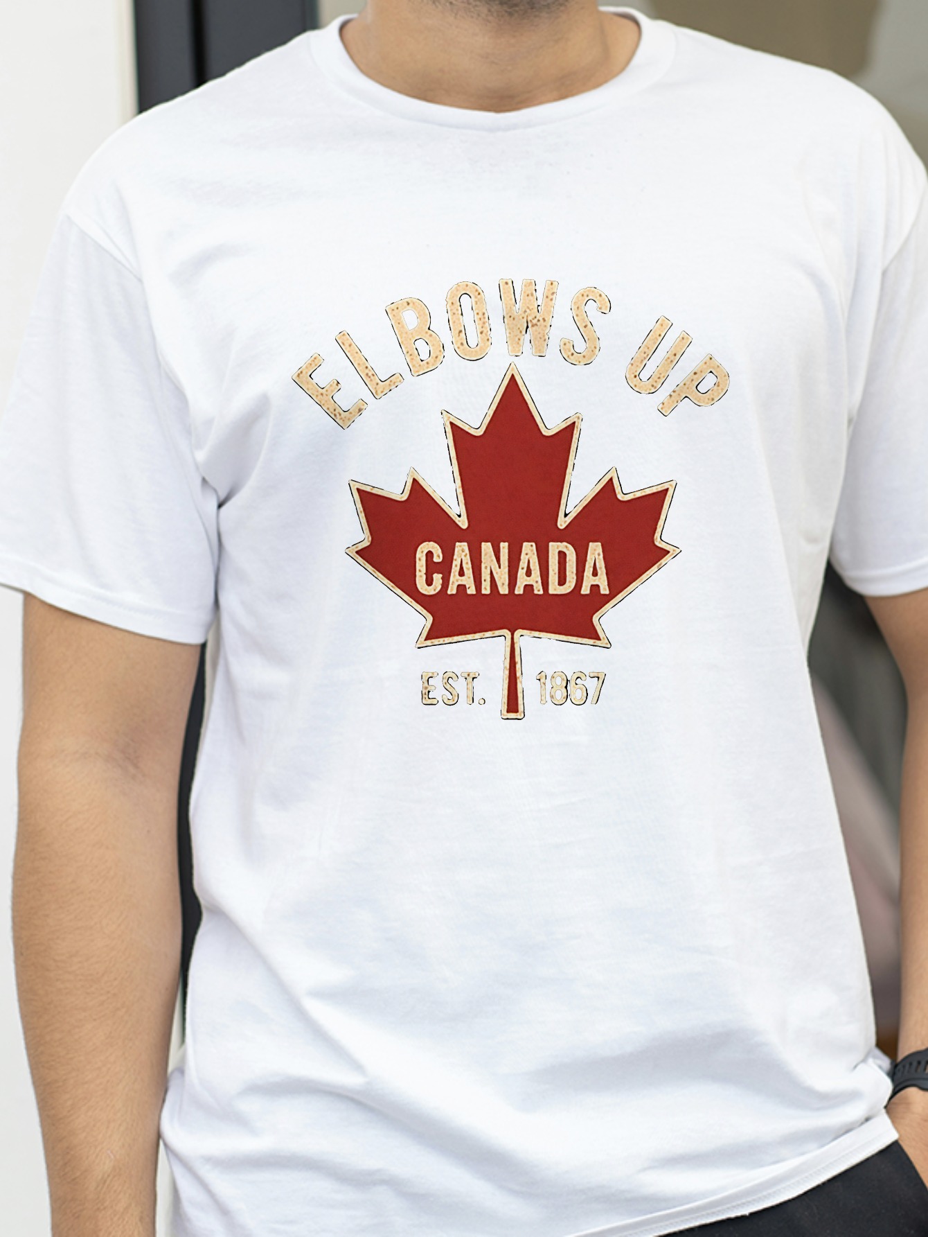 エルボーズアップ カナダ Tシャツ（男女兼用）、夏用カジュア - Summer Clothing Women Canada のレビューと価格